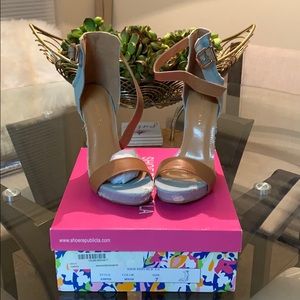 Denim and Mocha heel